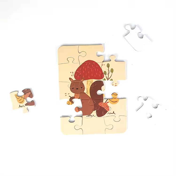 Tierisches Eichhörnchen-Puzzle für Vorschulkinder